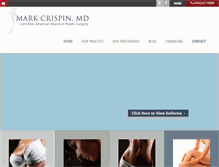 Tablet Screenshot of crispinplasticsurgery.com